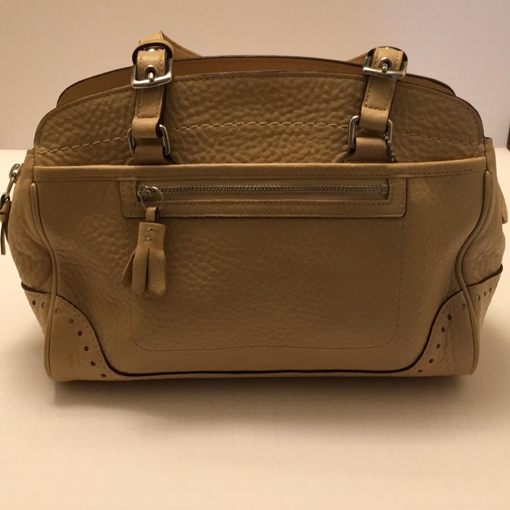 Coach leather handbag with dust bag